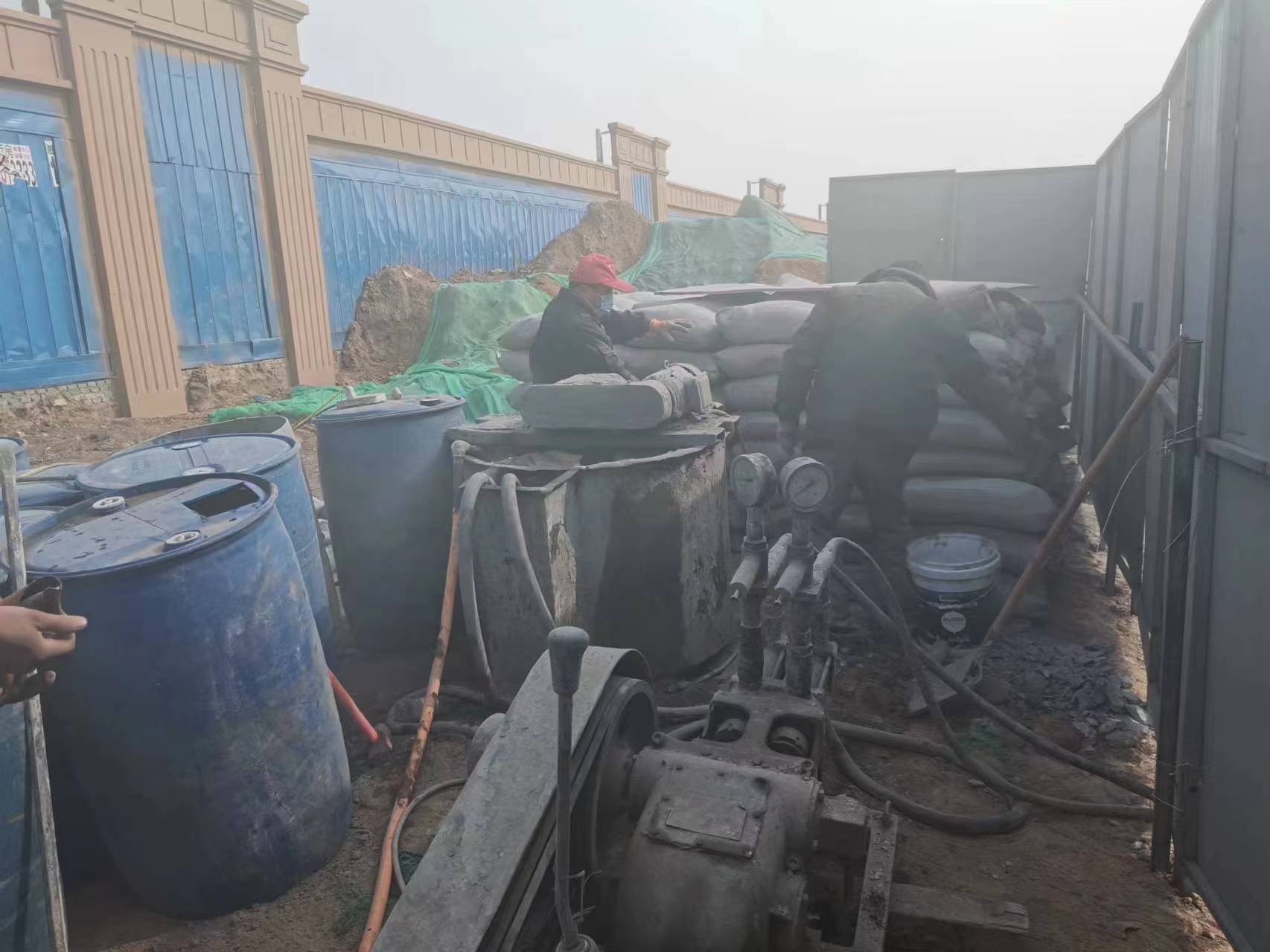 达孜房屋下沉注浆